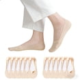 thumbnail image 1 of 6 pairs Thin No Show Socks Low Cut Liner Low cut anti slip thin lining socks, invisible flat shoes socks, 1 of 5