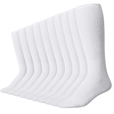 6 pairs of men's professional training sports cotton socks, casual round neck solid color thick running socks, sweat absorbing and odor proof, sizes 8-11