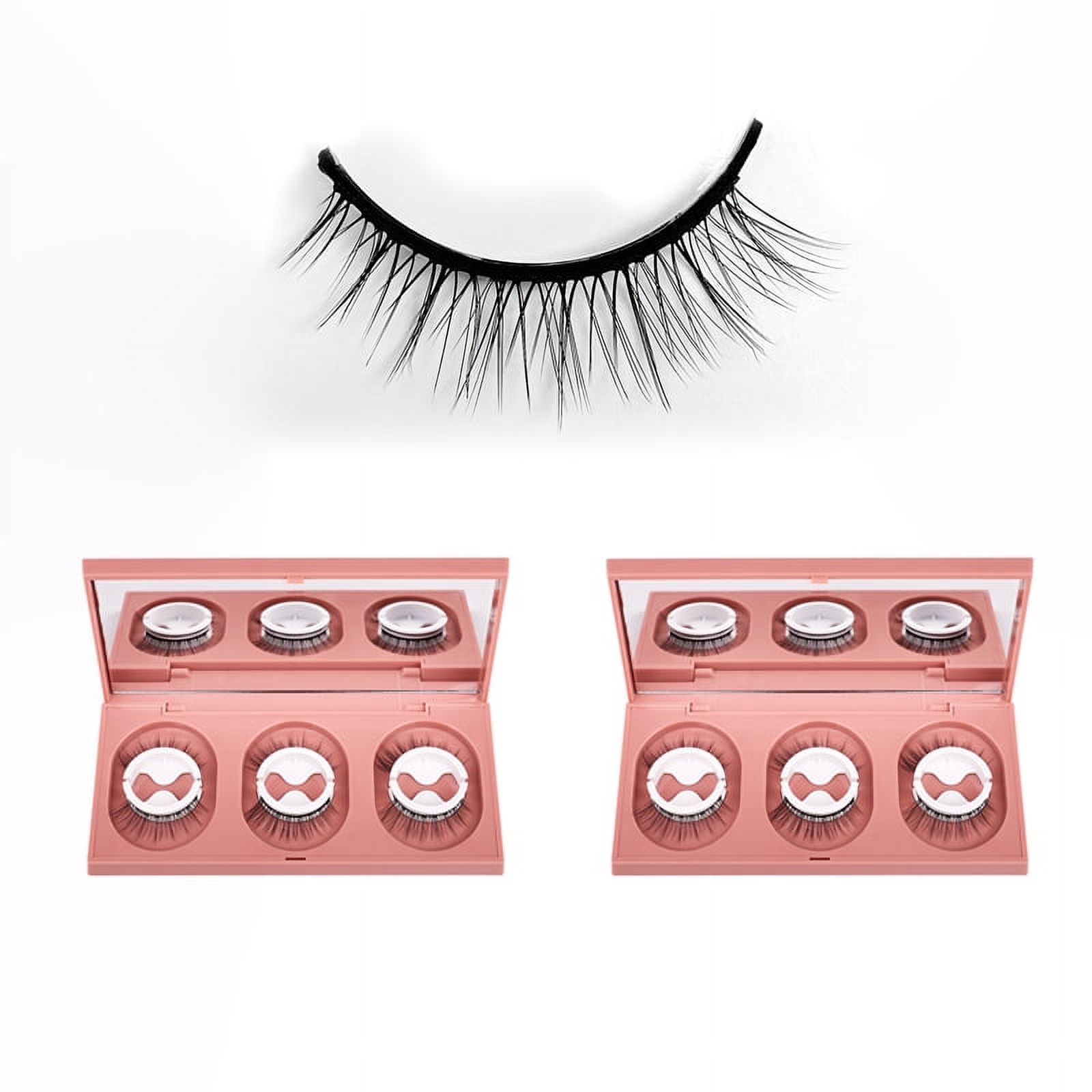 6 pairs of waterproof natural selfadhesive eyelashes