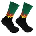 thumbnail image 1 of 6 pairs of socks for men and women, trendy mid-calf socks, European and American hip-hop street skateboard flame sports versatile couple's high-top long socks, 1 of 9