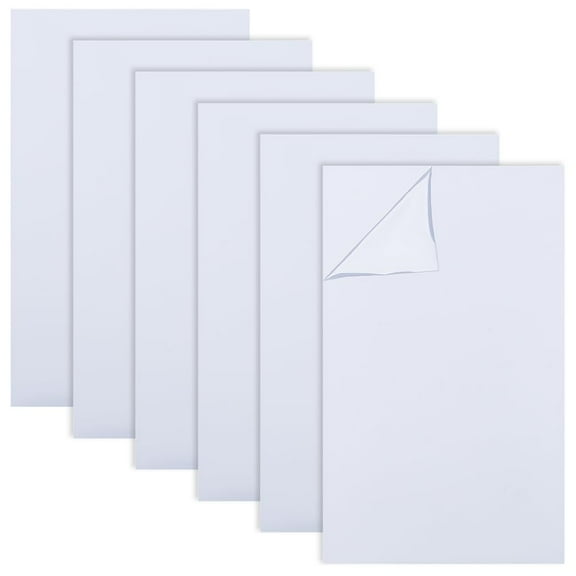 6 pc 6 Sheets White ABS Plastic Sheet 9.8x5.9 Inch ABS Plastic Panel 0.5mm Thick Hard Plastic Sheet Polystyrene Flexible Plastic Board Sheet for Building Model Material Supplies