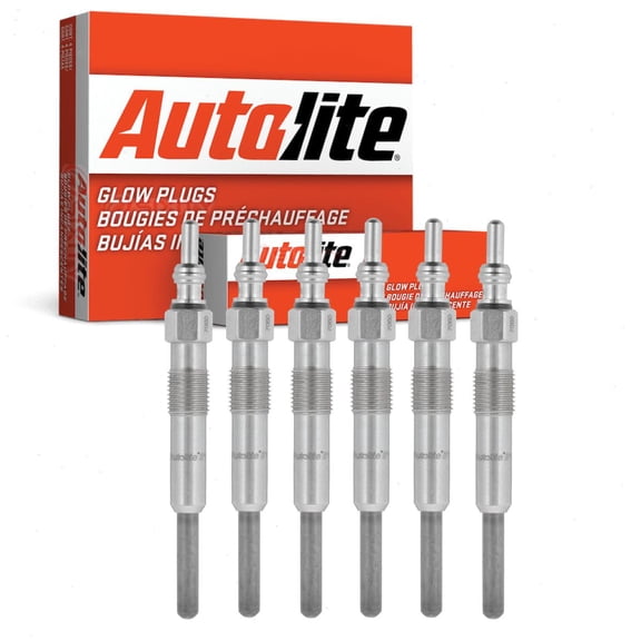 6 pc Autolite 1116 Diesel Glow Plugs for 110G 1559459 192 5909 Ignition Cylinder Engine Secondary