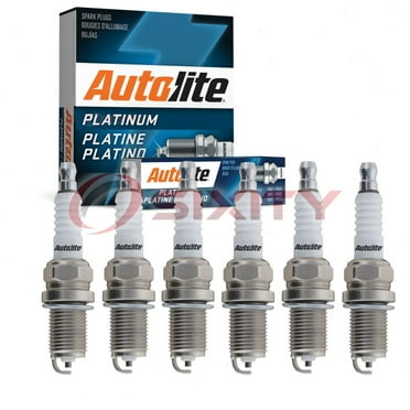 6 pc Autolite AP3923 Platinum Spark Plugs for 1257 3007 344 5 9195166 AGSP22C FGR8KQE0 Ignition Wire Secondary Fits select: 1990-2011 TOYOTA CAMRY, 1998-2006 TOYOTA SIENNA