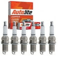 thumbnail image 1 of 6 pc Autolite Copper Core Spark Plugs compatible with Dodge Dakota 3.7L 3.9L V6 1997-2010, 1 of 6