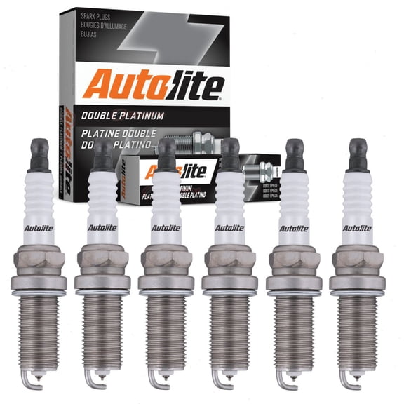 6 pc Autolite Double Platinum Spark Plugs compatible with BMW 328i xDrive 2009-2010