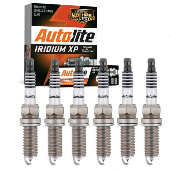 6 pc Autolite Iridium XP Spark Plugs compatible with Infiniti G37 3.7L V6 2009-2012