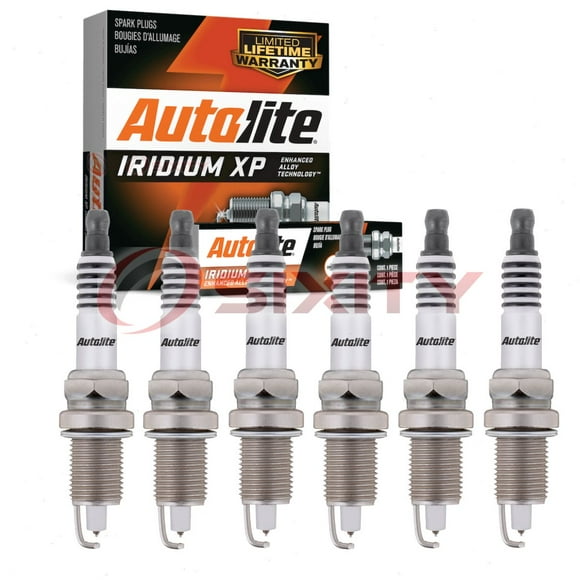 6 pc Autolite Iridium XP XP5405 Spark Plugs for Ignition Wire Secondary Fits select: 2006-2010 DODGE CHARGER, 2005-2006 CHRYSLER 300C