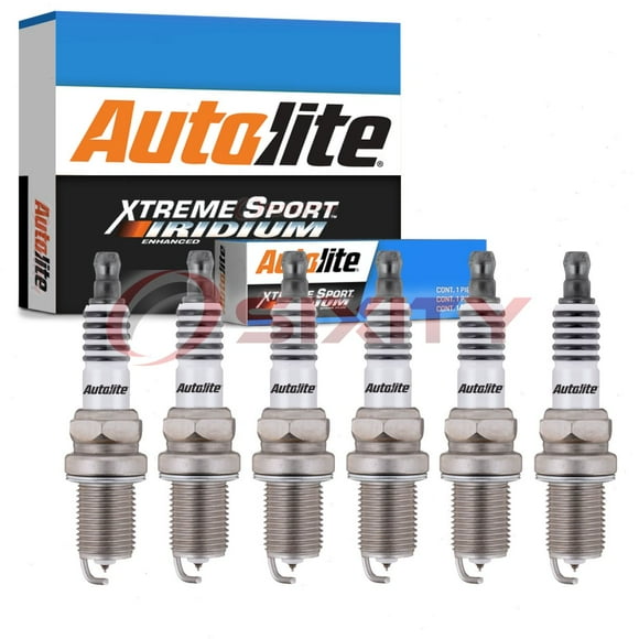 6 pc Autolite XS5224 Xtreme Sport Spark Plugs for 1041 3112 97 Ignition Wire Secondary