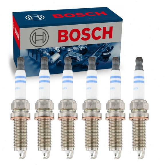 6 pc Bosch EVO Spark Plugs compatible with Land Rover Range Rover Sport 3.0L L6 V6 2014-2020