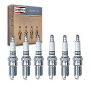 6 pc Champion 13 Copper Plus Spark Plugs for 41-600 41-601 41-606 7980 7982 82300320 AGSF42C6 AWRF32-5 HR8DCX HR9DCY HR9LCX R42CLTS6 R42LTS6 R43NTS6 R44LTS6 R44LTS6K R45LTS6 R45LTS6K RS14YC6