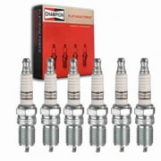 6 pc Champion 3013 Platinum Spark Plugs for 14 4005 4013 4041 4205 6241 HR8DPX HR9DPY HR9LPX RS14PYC6 TR55VX Ignition Wire Secondary Fits select: 1996-2000 CHEVROLET GMT-400, 2005 FORD FOCUS