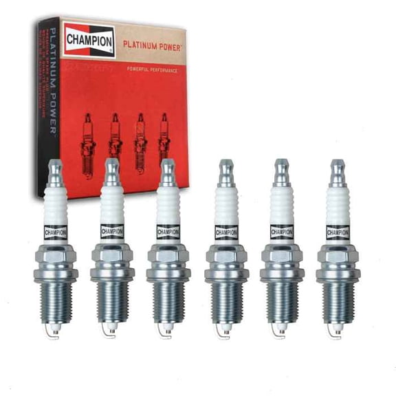 6 pc Champion 3318 Platinum Spark Plugs for 4001 4201 4301 4303 FGR7DDP FGR8DDP FR7DPX K20RU RC12PMC4 SK20R11 Ignition Wire Secondary Fits select: 1992-2005 HONDA CIVIC, 1995-2004 TOYOTA COROLLA