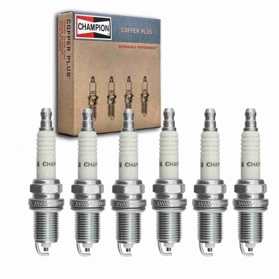 6 pc Champion 435 Copper Plus Spark Plugs for QC9MC4 Ignition Wire Secondary