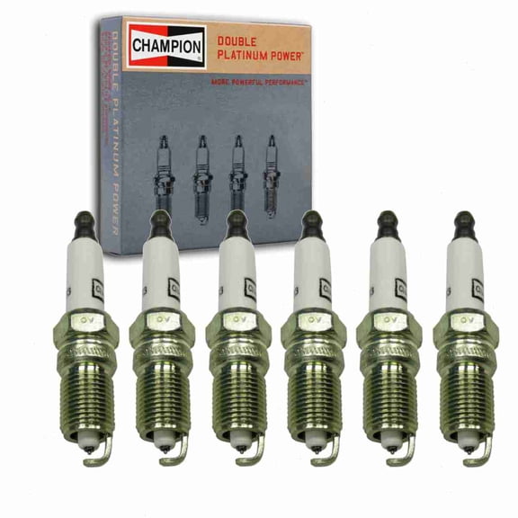 6 pc Champion 7983 Double Platinum Spark Plugs for 12571164 12578277 41-952 41-974 41-983 41-985 4469 HGR9LQPO PZTR5A15 RS14PMPB5 Ignition Wire Secondary Fits select: 2006-2011 CHEVROLET IMPALA