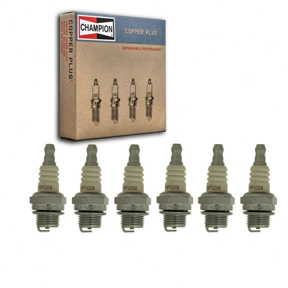 6 pc Champion 849C Copper Plus Spark Plugs for CJ6 Ignition Wire Secondary