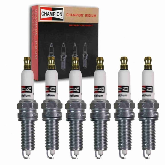 6 pc Champion 9060 Iridium Spark Plugs for RER11WMPB3 Ignition Wire Secondary