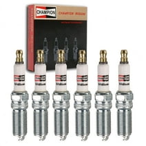 6 pc Champion Iridium Spark Plugs compatible with Ford F-150 2.7L 3.5L V6 2011-2020