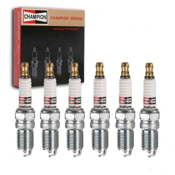 6 pc Champion Iridium Spark Plugs compatible with Ford Ranger 3.0L V6 1991-2008