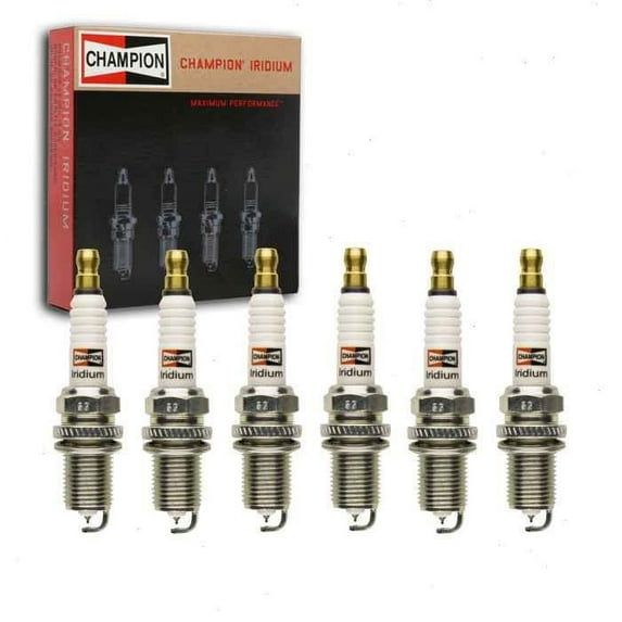 6 pc Champion Iridium Spark Plugs compatible with Kia Sorento 3.5L 3.8L V6 2003-2009