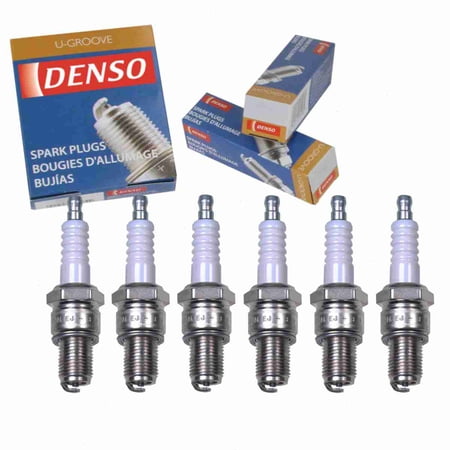 6 pc DENSO 3110 Standard U-Groove Spark Plugs for W16ESR-U Ignition Wire Secondary