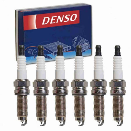 6 pc DENSO 3461 Spark Plugs for 101 905 622 12290-R40-A01 12290-R40-A02 12290-R70-A01 12290-R70-A02 18846-11070 7B0 905 600 A 955 170 220 90 SP149125AD SXU22HCR11S Ignition Wire Secondary