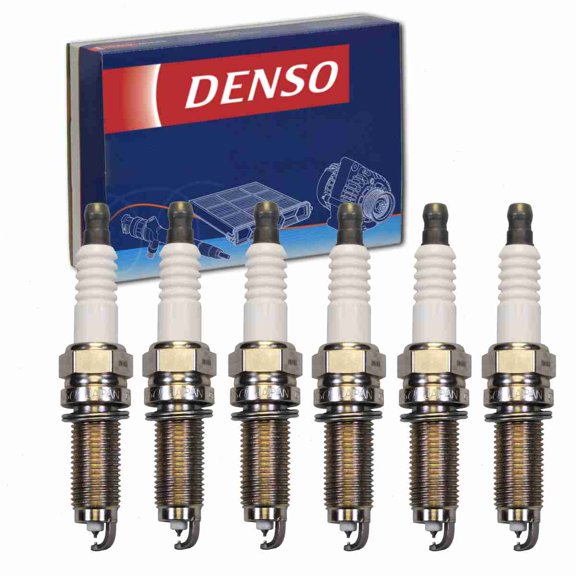 6 pc DENSO 3483 Spark Plugs for 12290-R1A-A01 12290-R41-L01 12290-R71-L01 12290-R9P-A01 12290-RN0-A01 18851-11070 DXU22HCR-D11S Ignition Wire Secondary Fits select: 2012 HONDA CIVIC