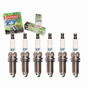 6 pc DENSO 4705 Iridium TT Spark Plugs for 90919-01249 90919-01263 90919-01279 IKBH20TT Ignition Wire Secondary Fits select 2018-2021 TOYOTA CAMRY, 2017-2021 TOYOTA HIGHLANDER