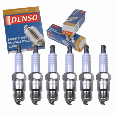 6 pc DENSO 5036 Standard U-Groove Spark Plugs for ASF32P T20PR-U11 Ignition Wire Secondary