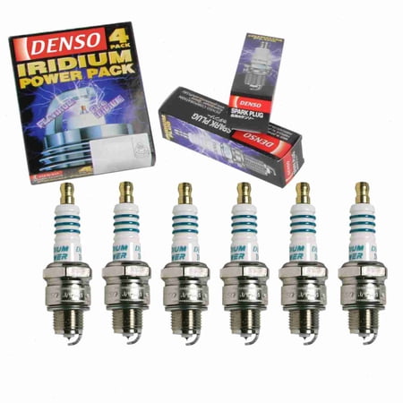 6 pc DENSO 5359 Iridium Power Spark Plugs for IWF16 Ignition Wire Secondary Fits select: 1966-1979 VOLKSWAGEN TYPE 1, 1966 CHEVROLET MONZA