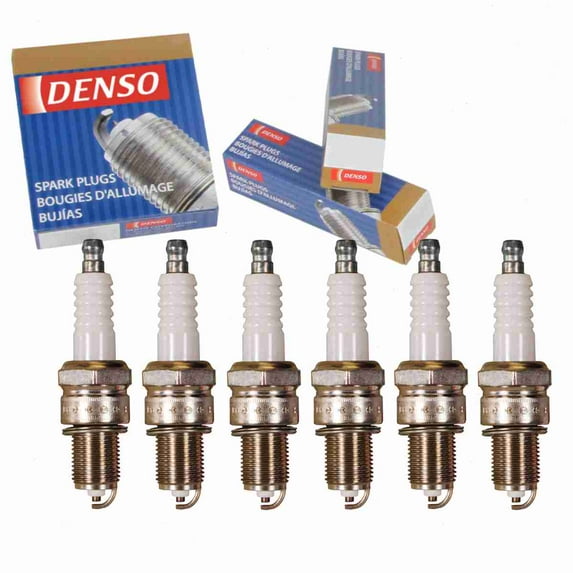 6 pc DENSO 6005 Standard Spark Plugs for W9EP Ignition Wire Secondary