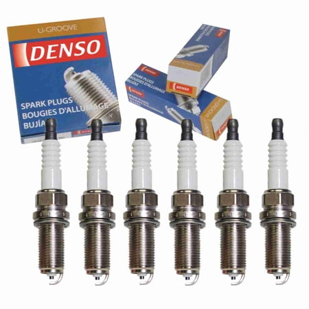 6 pc DENSO 6076 Standard U-Groove Spark Plugs for K16HPR-U11 Ignition Wire Secondary Fits select: 2016-2017 TOYOTA RAV4, 2015-2016 TOYOTA CAMRY