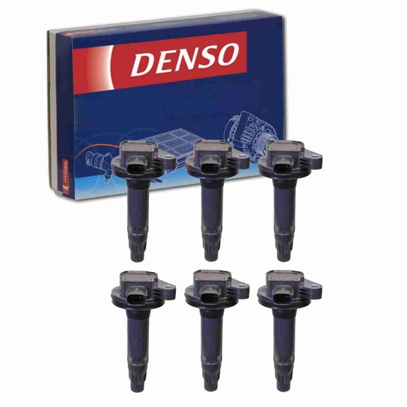 6 pc DENSO Direct Ignition Coils compatible with Ford Flex 3.5L V6 2009-2017