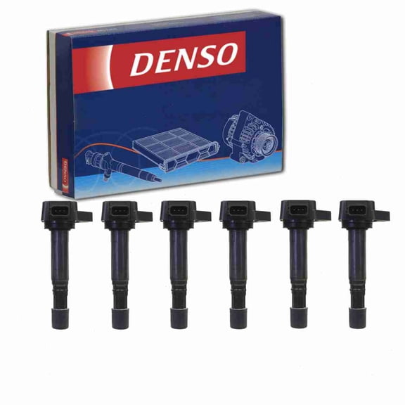 6 pc DENSO Direct Ignition Coils compatible with Honda Pilot 3.5L V6 2003-2008