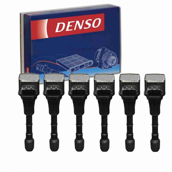 6 pc DENSO Direct Ignition Coils compatible with Infiniti Q50 3.5L V6 2014-2018