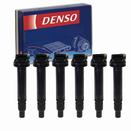 6 pc DENSO Direct Ignition Coils compatible with Lexus RX350 3.5L V6 2007-2015