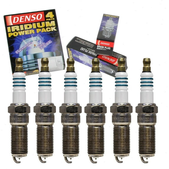 6 pc DENSO Iridium Power Spark Plugs compatible with Chevrolet Trailblazer 4.2L L6 2002-2009