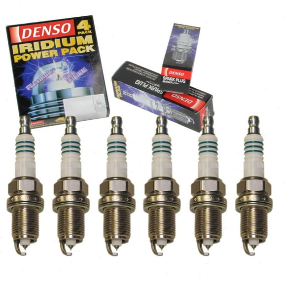 6 pc DENSO Iridium Power Spark Plugs compatible with Dodge Dakota 3.7L V6 2004-2010