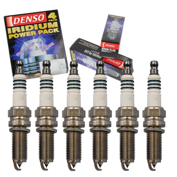6 pc DENSO Iridium Power Spark Plugs compatible with Dodge Durango 3.6L V6 2013-2016