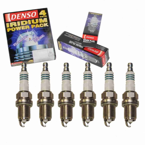 6 pc DENSO Iridium Power Spark Plugs compatible with Jeep Commander 3.7L V6 2006-2010