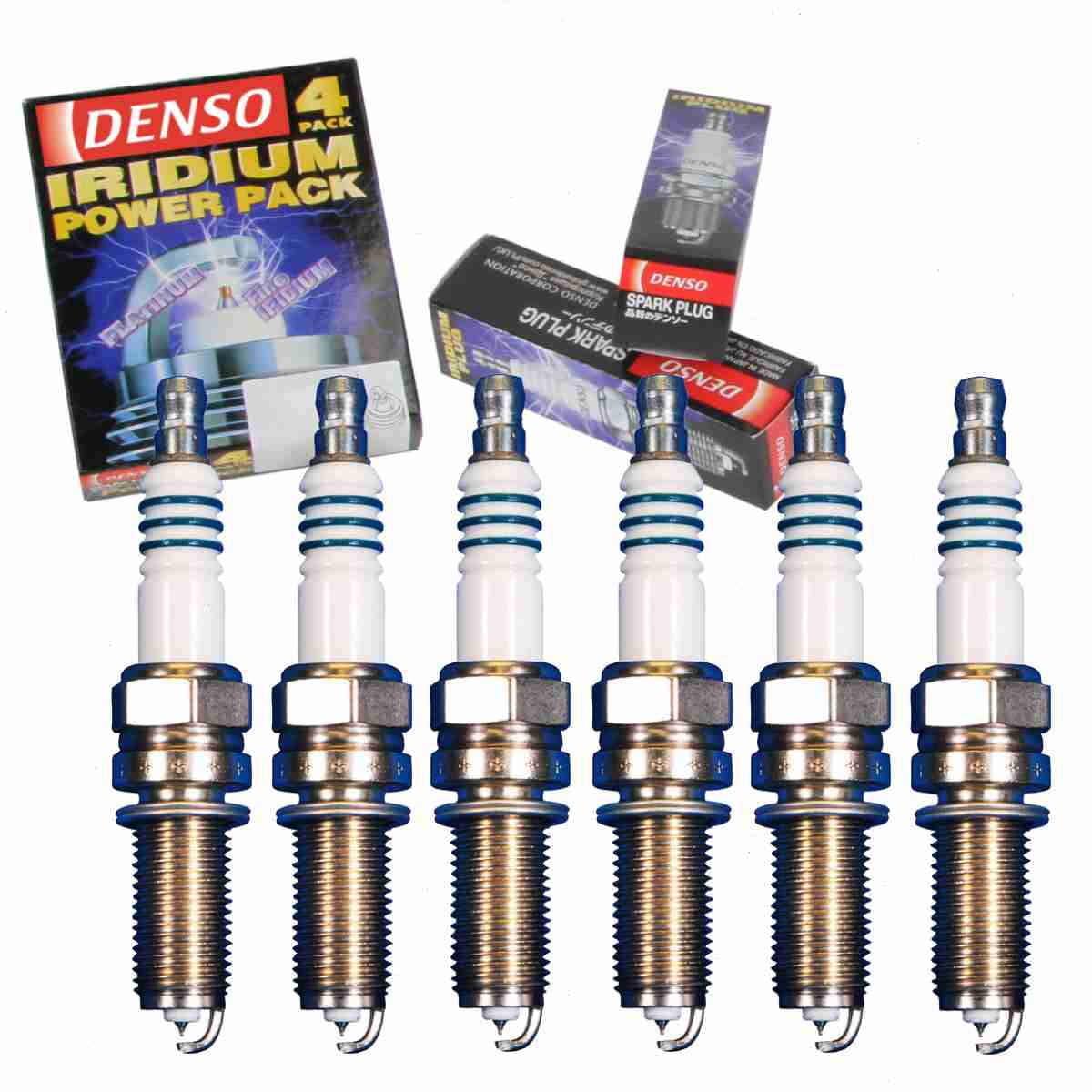 6 pc DENSO Iridium Power Spark Plugs compatible with MercedesBenz C230
