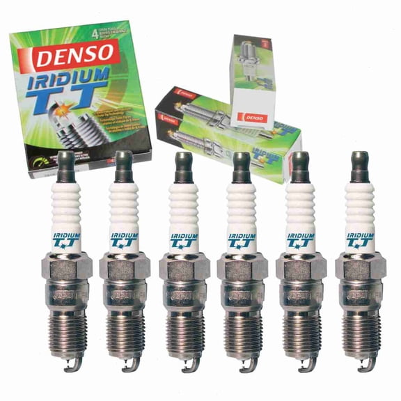 6 pc DENSO Iridium TT Spark Plugs compatible with Chevrolet Impala 3.4L 3.5L 3.8L 3.9L V6 2000-2011