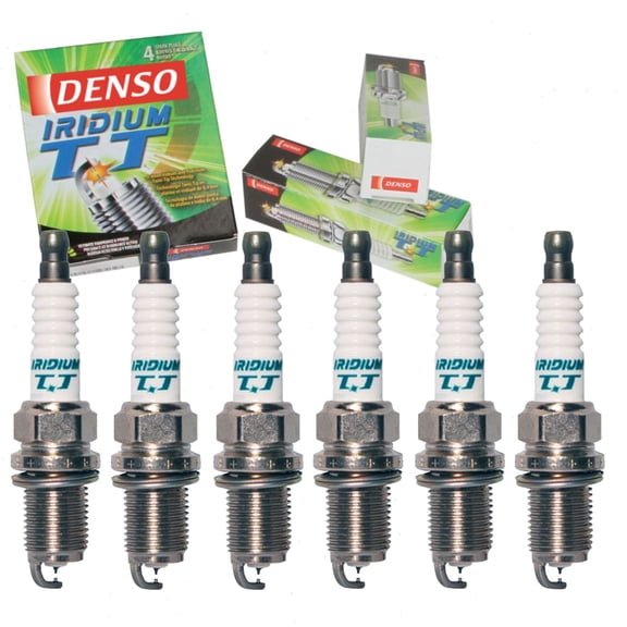 6 pc DENSO Iridium TT Spark Plugs compatible with Dodge Dakota 3.7L V6 2004-2010