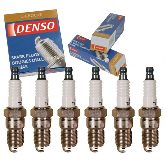 6 pc DENSO Standard U-Groove Spark Plugs compatible with Ford Explorer Sport Trac 4.0L V6 2007-2010