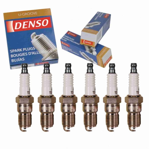6 pc DENSO Standard U-Groove Spark Plugs compatible with Ford Ranger 4.0L V6 2009-2011