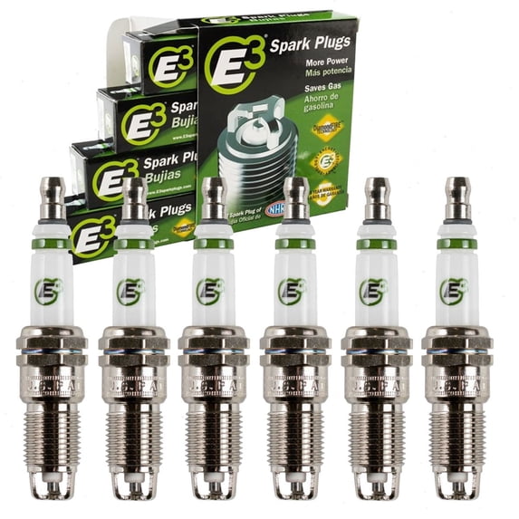 6 pc E3 Spark Plugs compatible with Chevrolet Silverado 1500 4.3L V6 2010-2013