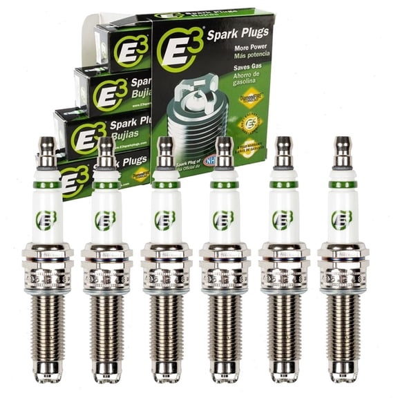 6 pc E3 Spark Plugs compatible with Chrysler 300 3.6L V6 2011-2021
