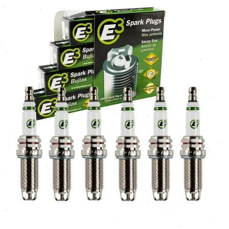 6 pc E3 Spark Plugs compatible with INFINITI Q50 3.5L V6 2014-2018