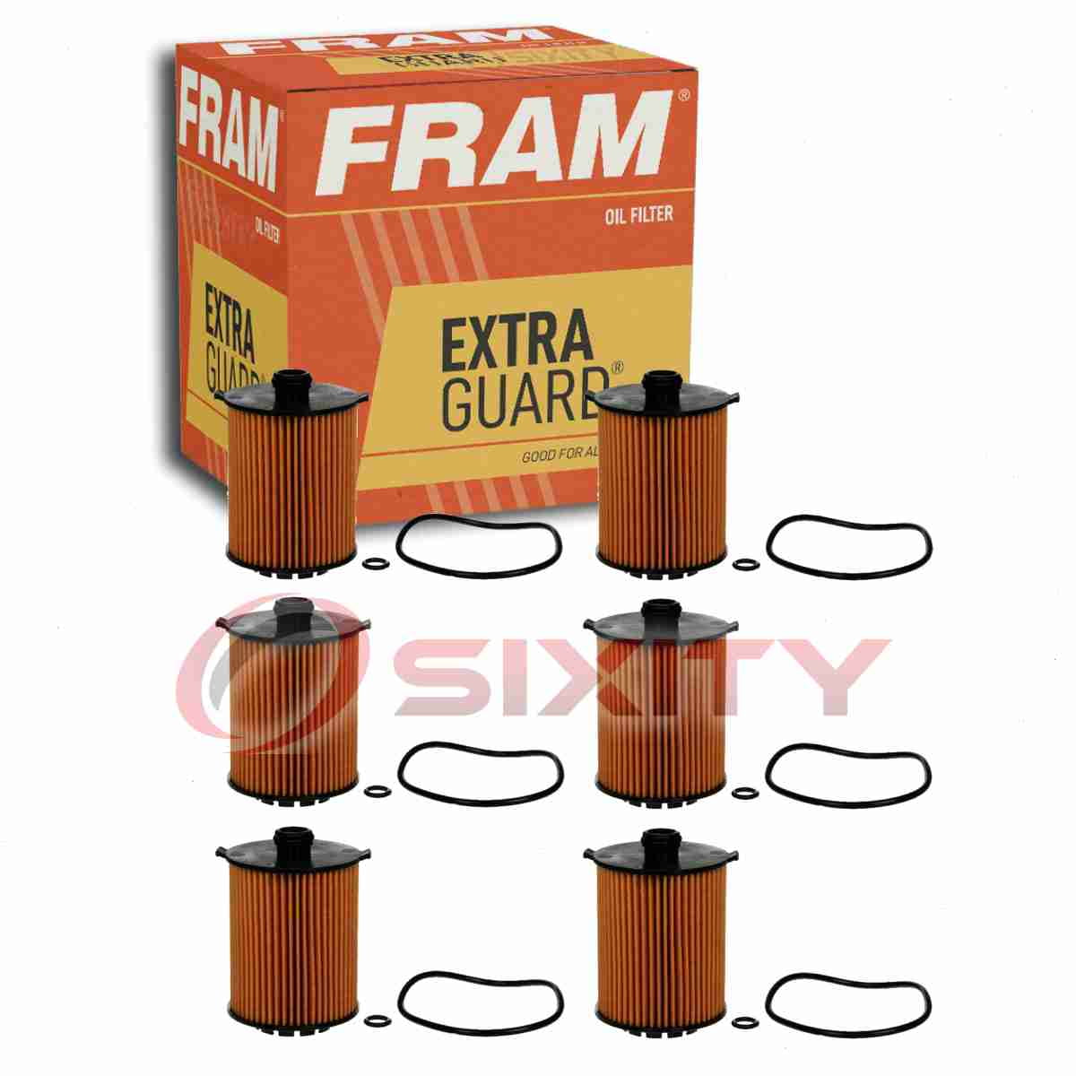 6 pc FRAM CH11816 Extra Guard Engine Oil Filters for 24460713 D378