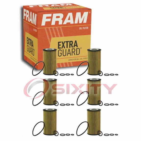 6 pc FRAM CH8481 Extra Guard Engine Oil Filters for 13A-161Y 7-14 AL8087 M8445 TM-15 TM-23 Oil Change Lubricant Filters Fits select: 1998-2011 MERCEDES-BENZ E, 1998-2012 MERCEDES-BENZ C