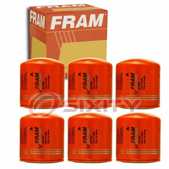6 pc FRAM HP5 Engine Oil Filters for 1R-0749 BF614 F70085 TP920F Oil Change Lubricant Filters